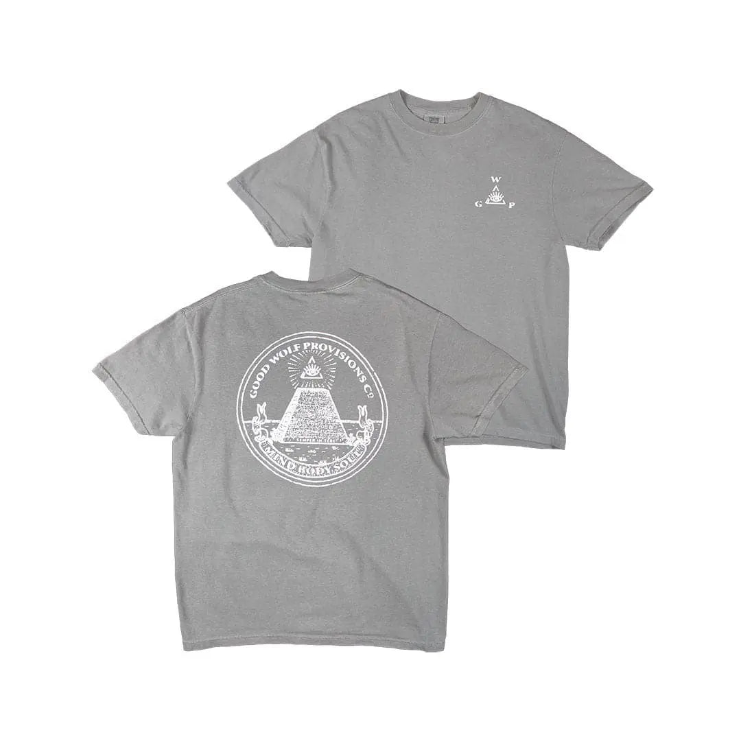 Good Wolf Eye-lluminati Crew Tee - Made from premium cotton, this tee features an eye-catching graphic, offering both style and comfort.
