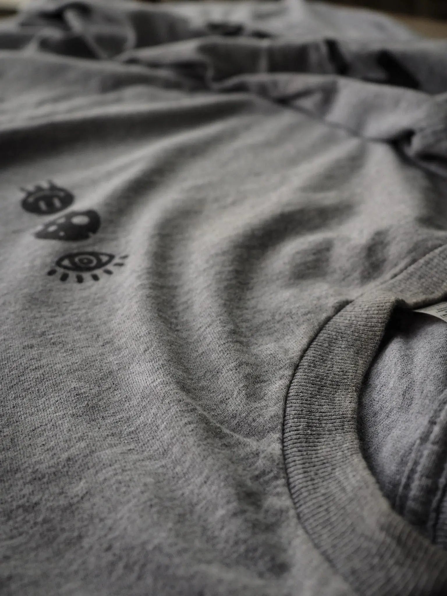 Good Wolf Happy Meal Heather Grey Long-Sleeve - Cozy long-sleeve tee made from a soft cotton/poly blend, perfect for layering or casual wear in cooler weather