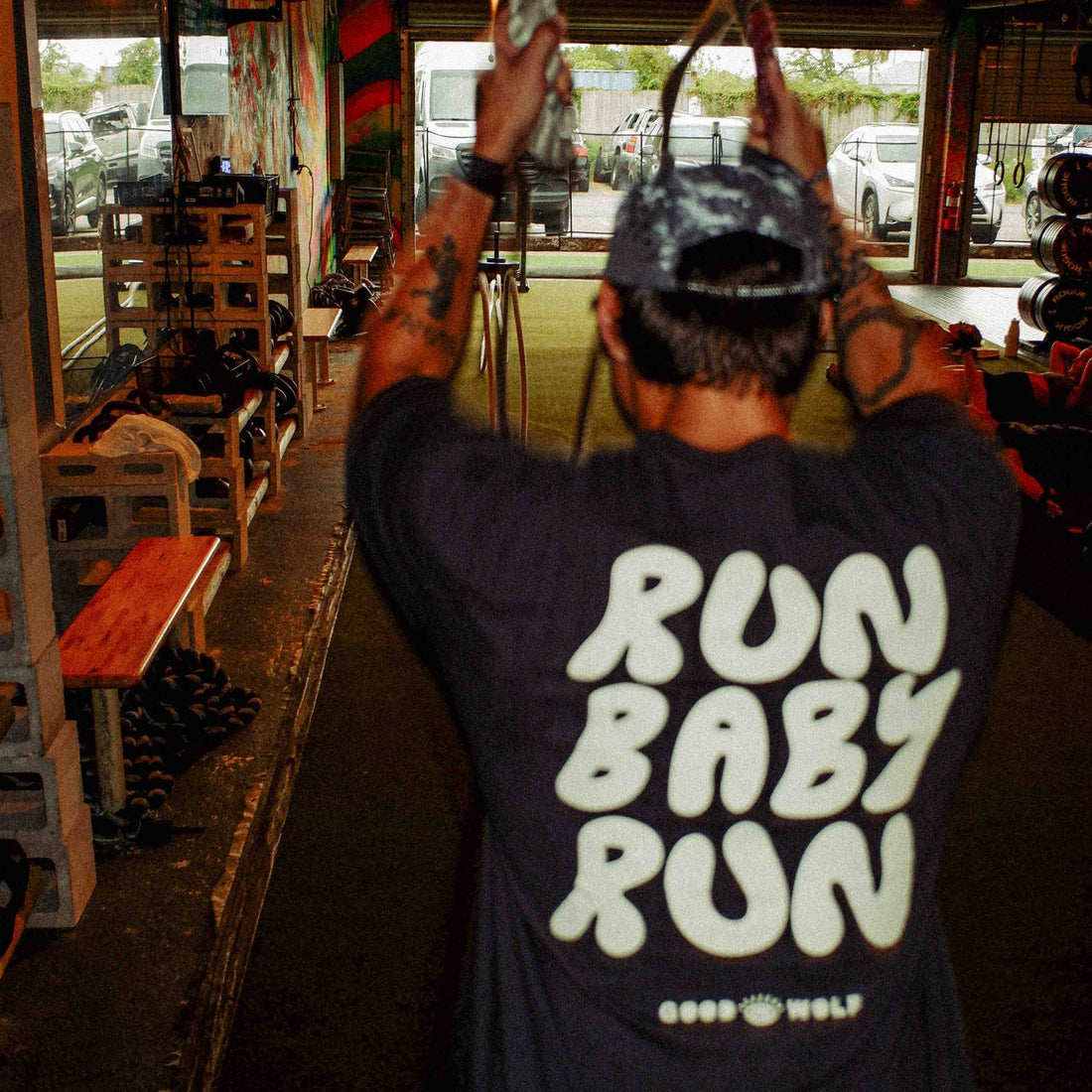 Run Baby Run -  Crew Tee Good Wolf