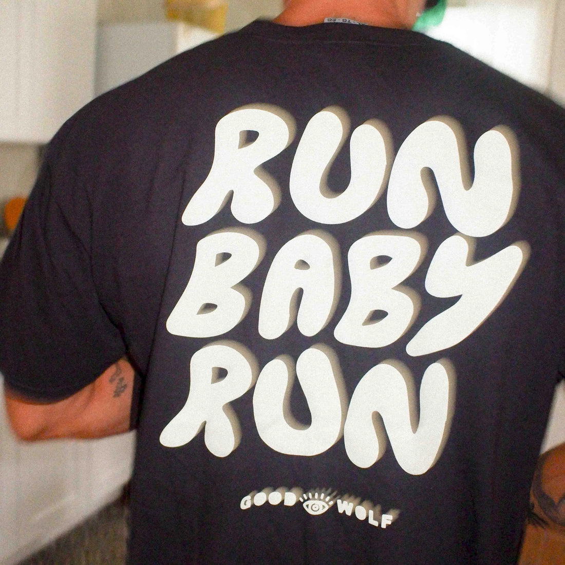 Run Baby Run -  Crew Tee Good Wolf