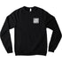 Patched Fleece Crew Sweatshirt - Good Wolf